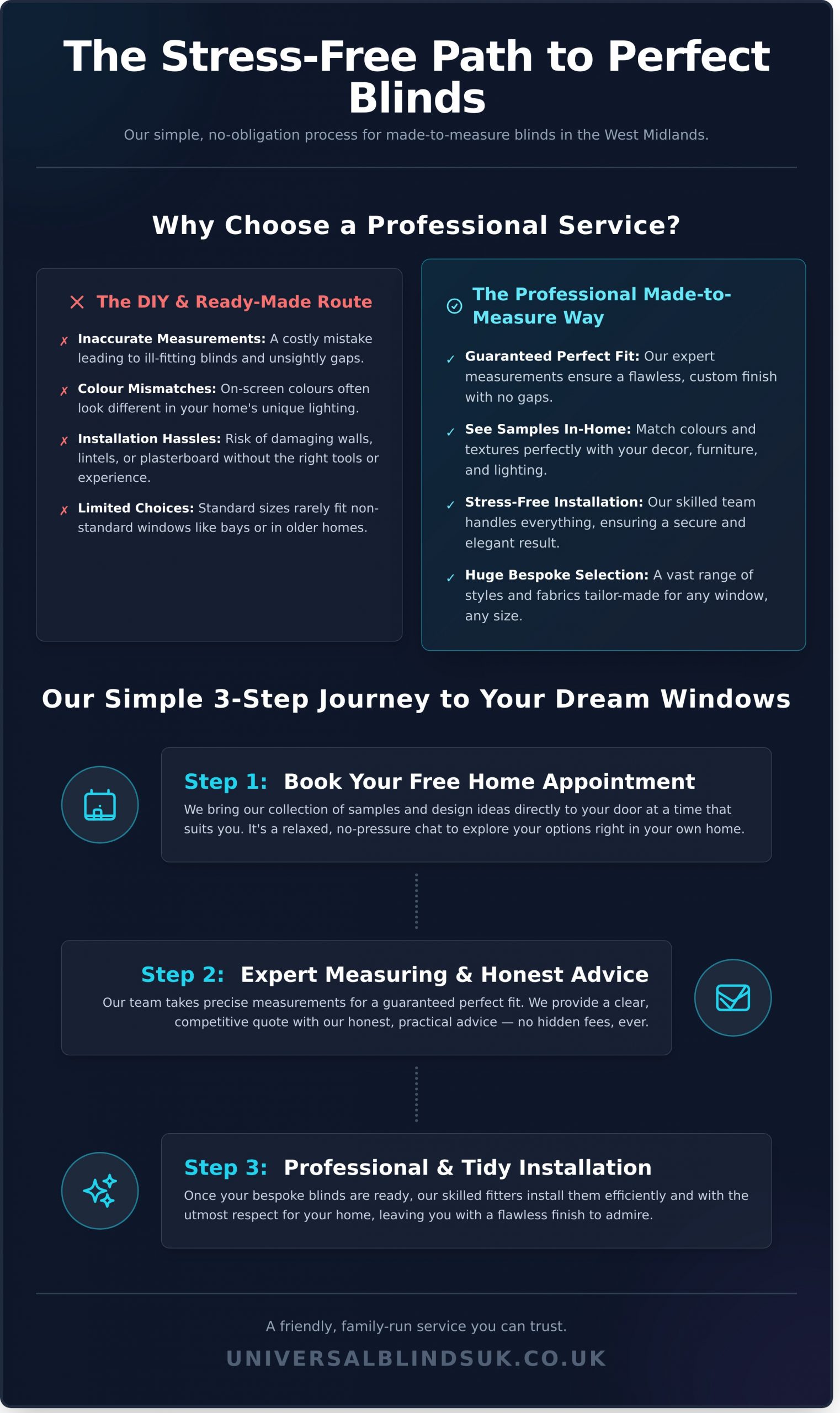 Made to Measure Blinds West Midlands: Your Local Fitting Experts - Infographic