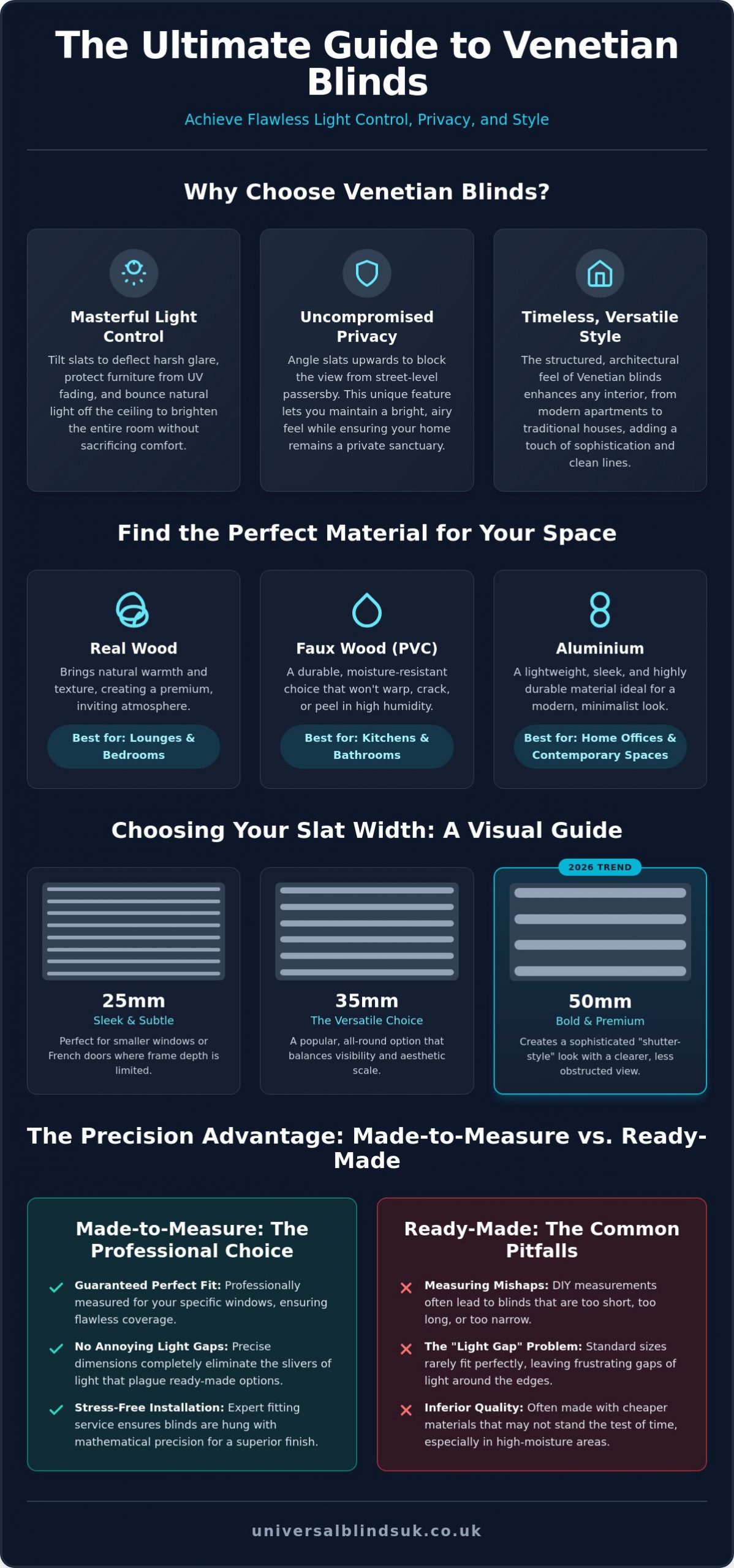 Venetian Blinds: The Ultimate Guide to Style, Materials, and Professional Fitting