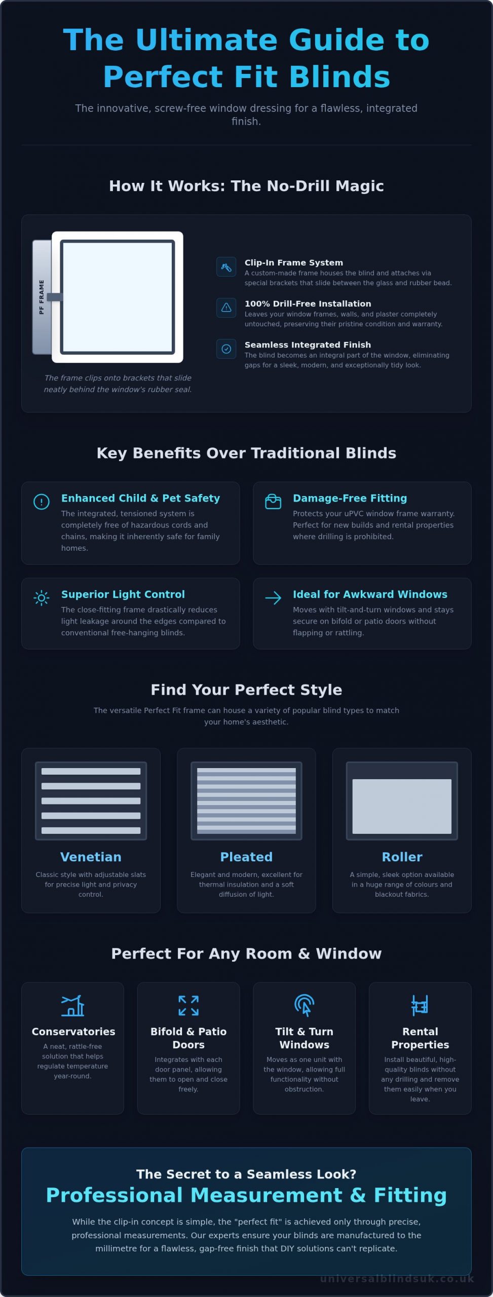 Perfect Fit Blinds: The Ultimate Guide to a Flawless, No-Drill Finish