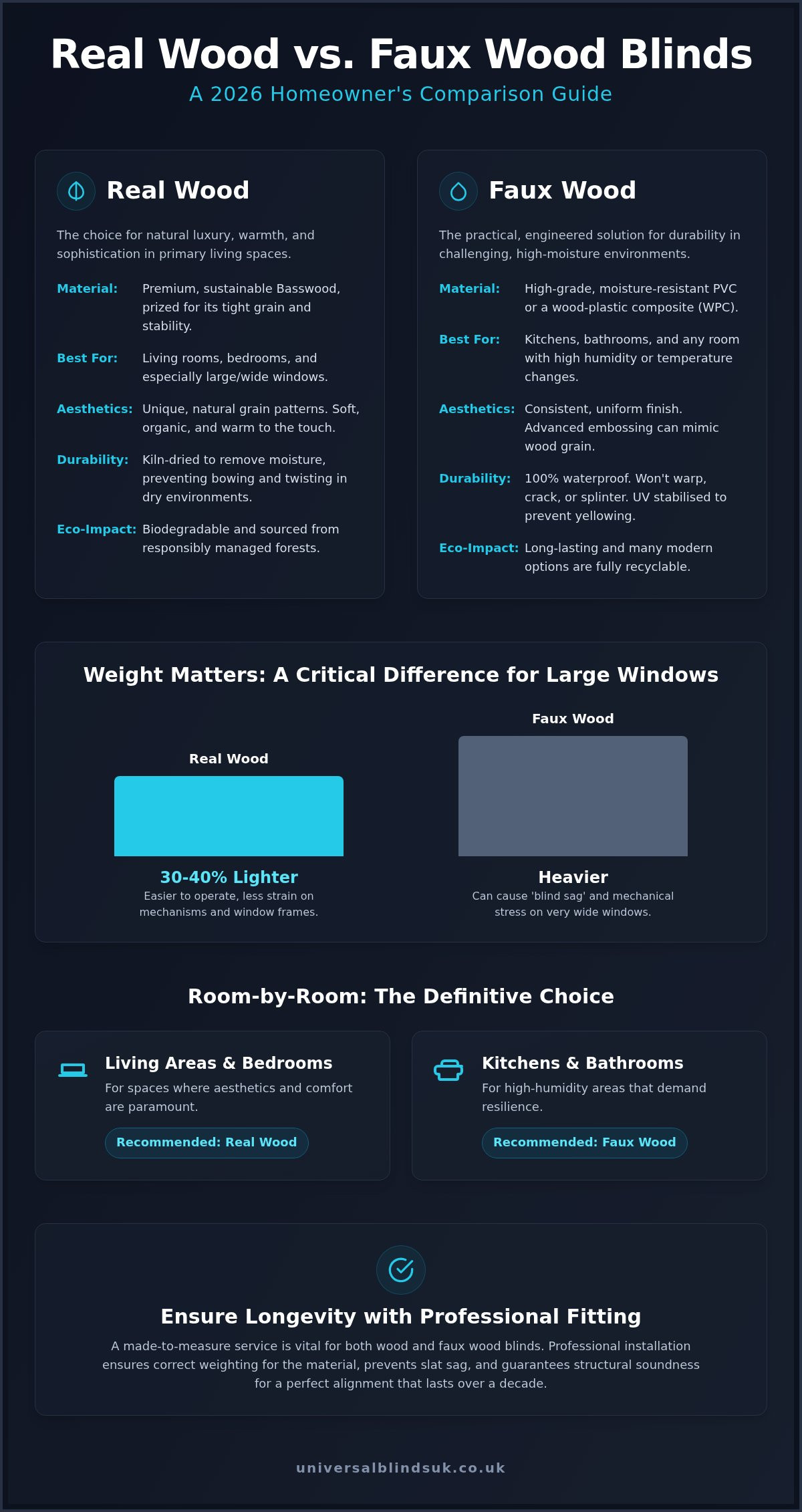 Choosing Between Wood and Faux Wood Blinds: The 2026 Comparison Guide