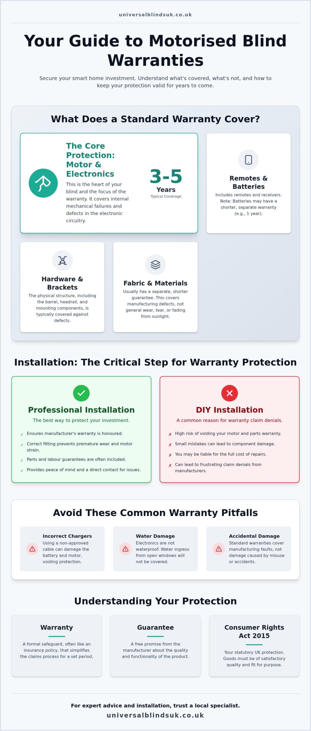 The Complete Guide to Motorised Blind Warranties: Protecting Your Investment