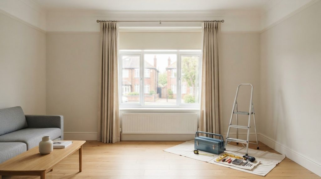 How to Prepare for a Blind Fitting by Clearing the Work Area